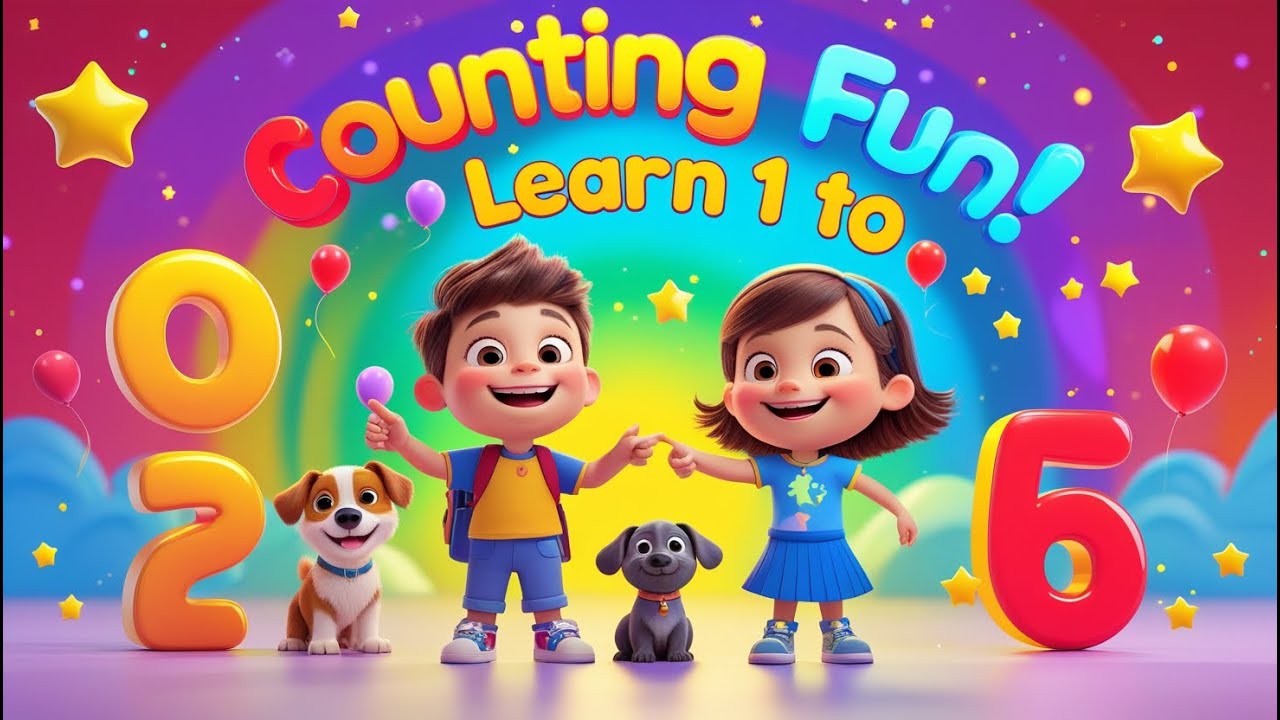 Counting Fun! 🎶 Learn Numbers 1 to 10 with a Happy Song for Kids ...