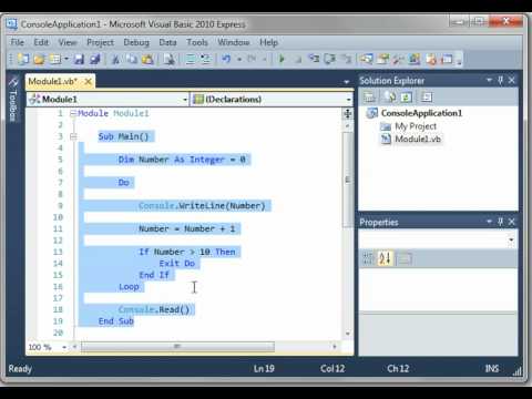 Visual Basic 8 - Do Loops - YouTube