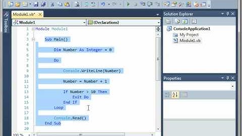 Visual Basic 8 -  Do Loops