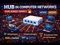 Hub in Computer Networks | Explained Simply 🔥| CN | Hub |Switch