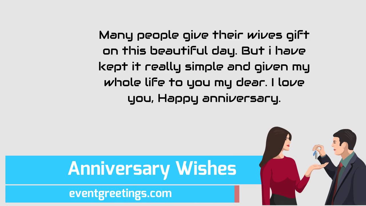 Happy Wedding  Anniversary  Wishes  For Wife  YouTube
