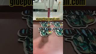 How to Make 3D Crystal Stickers | Automatic Doming Machine Process