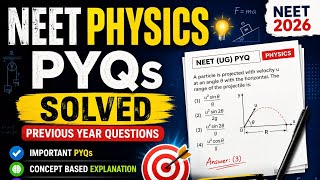 NEET Physics Important PYQs | Exam-Oriented Practice. 