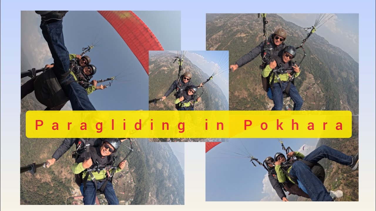 Paragliding in Pokhara 🪂|| ##youtube #adventure #travel #viralvideo #newvlog #nepal #