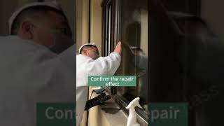 CASE:Glass window scratches repair/Removal
