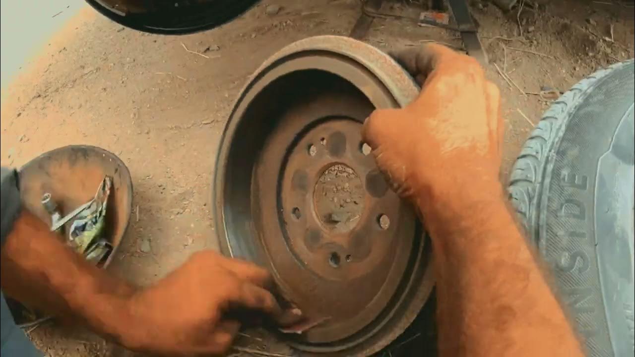 How to Car Brake Cleaning greasing l Brake pads ll Honda Brv ll