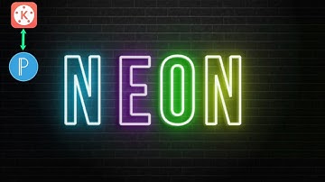 How To Make Neon Text Animation Effects In Kinemaster! | TheVashuEditor