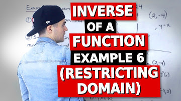MCR3U (Grade 11 Functions) - Inverse of a Function Example 6 (Restricting Domain)