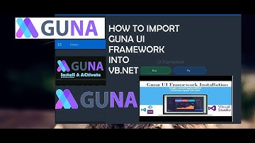 How to Import GUNA UI FORMS into VB.Net