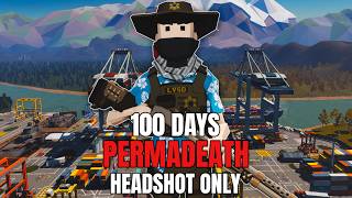 I Survived 100 Days In SurrounDead PERMADEATH Headshot Only... Here's What Happened