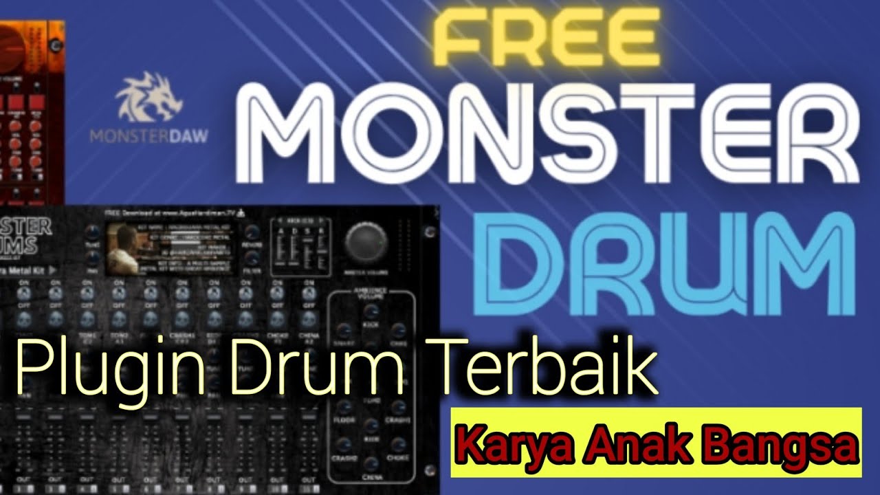 Monster Drum VST Drum Gratis Terbaik Cara Instal di FL Studio 20