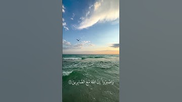 {وَاصْبِرُوا ۚ إِنَّ اللَّهَ مَعَ الصَّابِرِينَ (46)} | من سورة الأنفال، بصوت ماهر المعيقلي💚🌿.