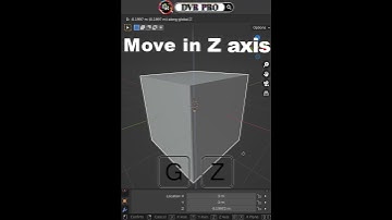 Blender Quick Tips ➦ Move in X, Y, Z axis & Clear Move .