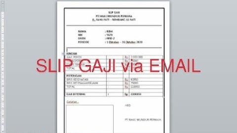 Kirim Slip Gaji Otomatis Via Email