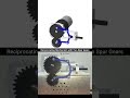 Reciprocating Mechanism with Two Spur Gears #3dprinting #machine #design #engineering #mechanic