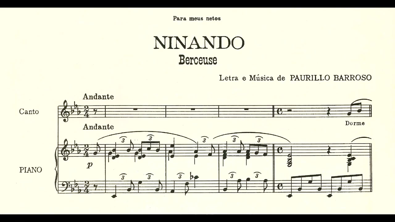 Paurillo Barroso - Ninando (Rita Paixão, soprano; Irany Leme, piano)