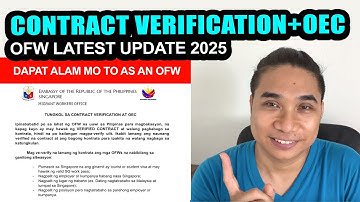 POLO CONTRACT VERIFICATION AND OEC LATEST UPDATES FOR OFW 2025 | POLO DMW VERIFIED CONTRACT