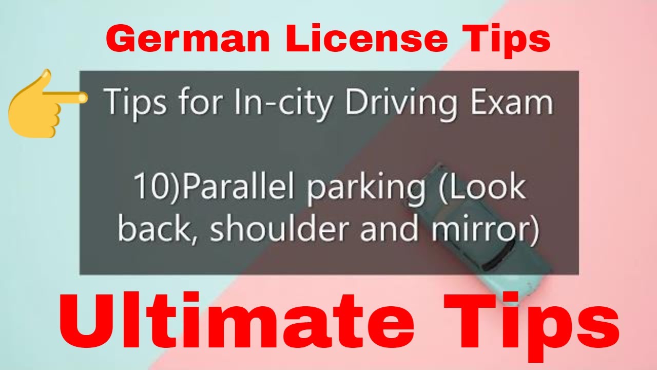 Tips for German driving exam in English - YouTube