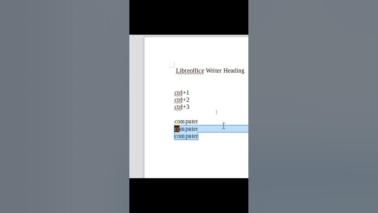 Heading in libreoffice writer how many heading in writer use of