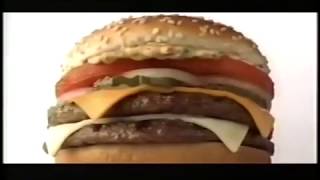 1999 - Kathleen Turner sultry Burger King X-Treme Double Cheeseburger commercial