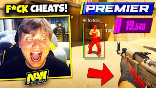 S1MPLE GETS DESTROYED BY CHEATERS IN CS2 PREMIER MODE!!