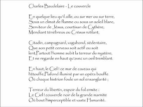 Baudelaire (Charles) : LE COUVERCLE - En quelque lieu quil aille, ou sur mer ou sur terre,  @PoemeMinute