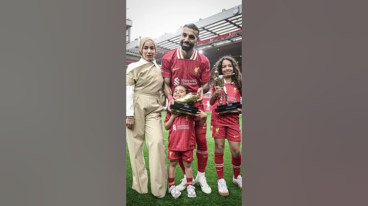 Mo Salah's daughters holding his Premier League Golden Boot and Playmaker Award ❤️ #music #football
