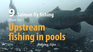 How To Salmon Fly Fishing Upstream Fishing In Pools Fishing Tips