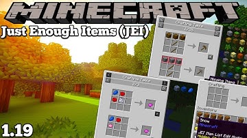 JUST ENOUGH ITEMS (JEI) MOD - MINECRAFT 1.19 (MOD SHOWCASE)