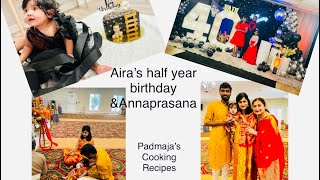 Aira’s annaprasana | half year birthday 🥳 | surprising Boston visit | video 186 screenshot 1