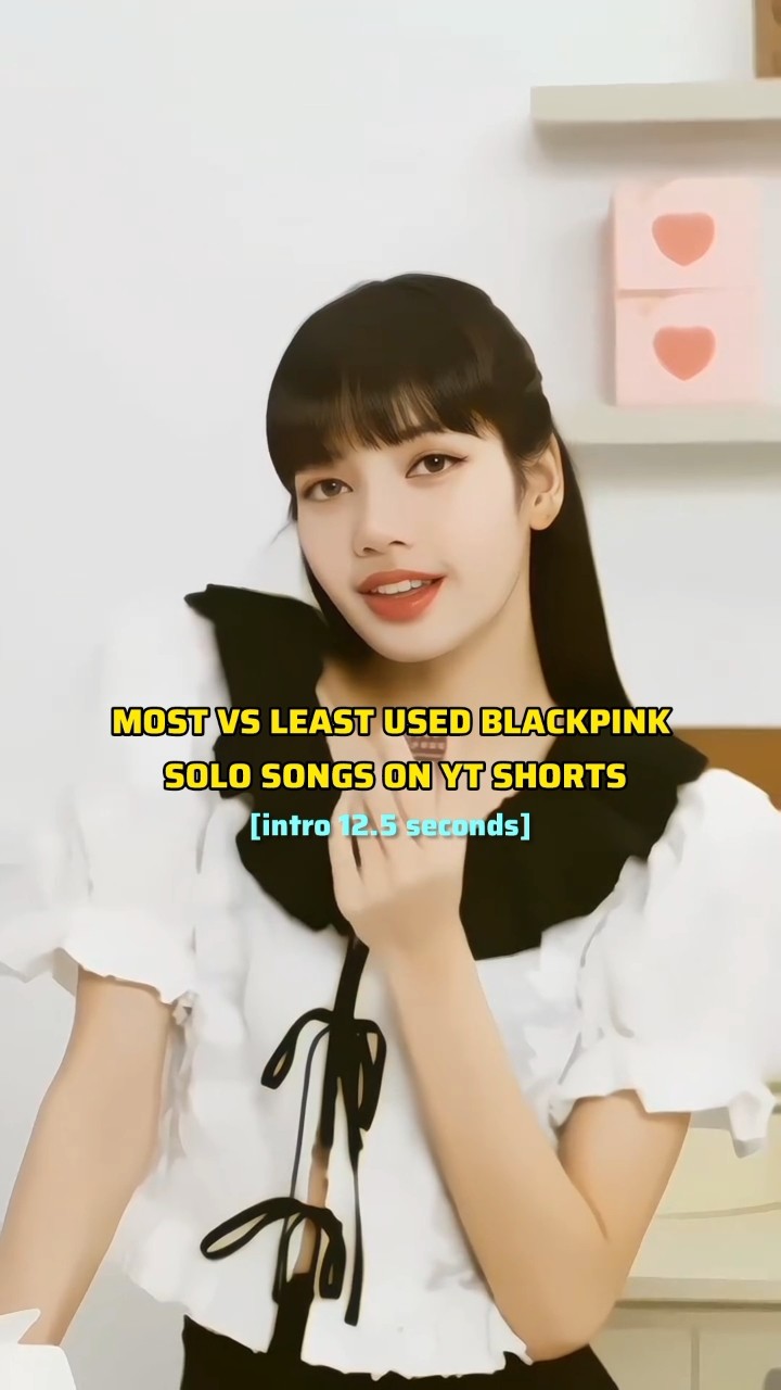 MOST vs LEAST used BLACKPINK SOLO songs on YouTube shorts || #jisoo #lisa #rosé #jennie #blackpink