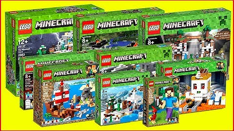 COMPILATION LEGO MINECRAFT All Sets of All Time for Collectors - UNBOXING