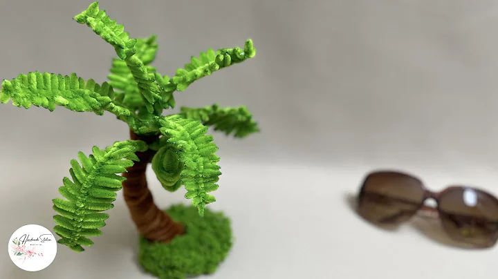 Creative ideas - How to make a Coconut tree with Pipe Cleaner #hmstation