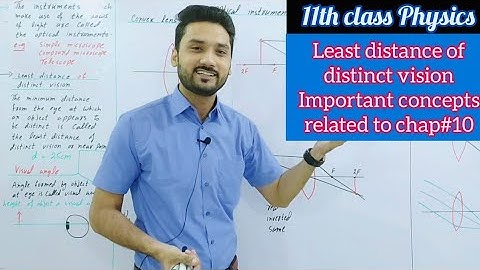 Least distance of distinct vision | basic concepts related to chapter 10 | class 11 physics