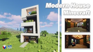 Minecraft : บ้านโมเดิร์น | Modern House 10 X 10