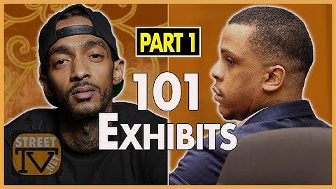 All 101 exhibits used during the prosecution of Eric Holder in Nipsey Hussle