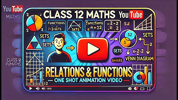 CBSE Class 12 || Maths || Relations and Functions || Animation || in English