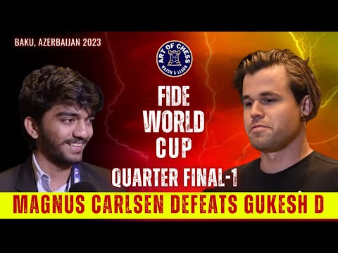 D Gukesh to face Magnus Carlsen in FIDE World Cup quarters