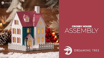 SVG File - Crosby House - Assembly Tutorial (For Cricut, Silhouette, and ScanNCut)