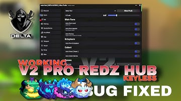 V2 PRO REDZHUB | BLOX FRUIT ☠️- New V2 Update Redz Hub Script Auto level Aura Farming + Aimbot skill