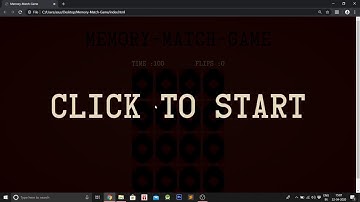 "Memory Card Game" using HTML, CSS  and JavaScript-Part-2|CODE WITH NM