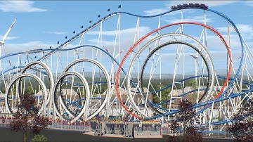 Lunar Looper - Six Loop Transportable Schwarzkopf - NoLimits 2 Roller Coaster Simulator