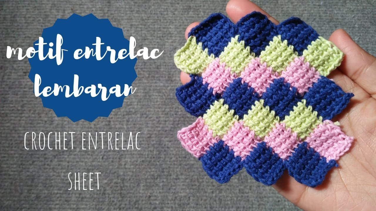 Crochet Motif Entrelac (lembaran)