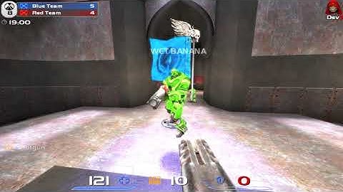 QL CTF Simple Rule Shining Forces Lucky spawn to get the kill and return.