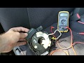 How to diagnose a faulty air bag clock spring