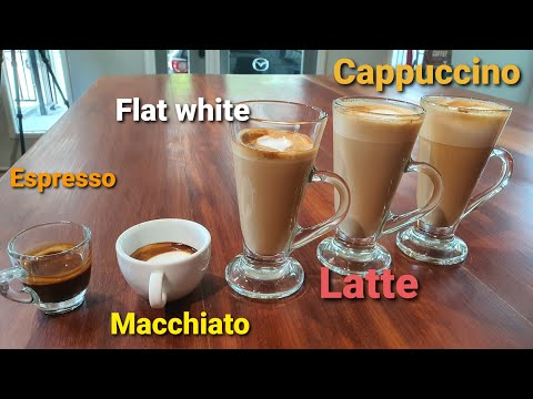 ฟองนมกาแฟต่างกันอย่างไร #espresso #Macchiato #Flat white #Latte #Cappuccino /Oriental Coffee #520