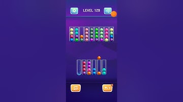 How to complete 129 Level ball sort puzzle color sort Game Latest tricks 2023