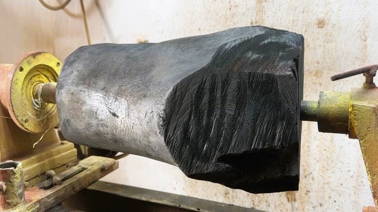 Skill Woodturning || Turn Burnt Wood into Incredible Works of Art ...
