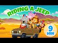 Riding a jeep  giramille 9 min  song for kids