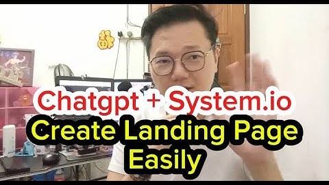 Chatgpt + Systeme io Create Landing Page Easily